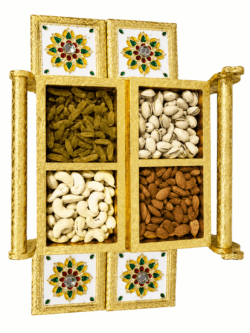 4PC MINAKARI PEACOCK GIFT SET