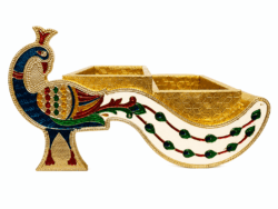 4PC MINAKARI PEACOCK GIFT SET